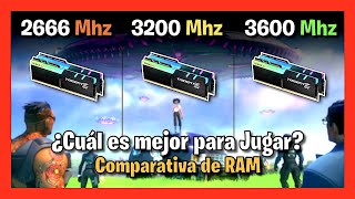 ✅ 3600MHz vs 3200MHz vs 2666MHz 🚀 ¿Cuál es MEJOR para JUGAR 🤔 ¿Vale la Pena 💥 2021 💥 [upl. by Mian871]