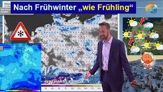 Nach Frühwinter quotwie Frühlingquot  im Anschluss kälter Wetter amp Schneevorhersage 2027112024 [upl. by Nortna]