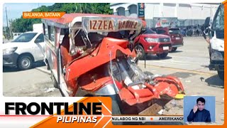 Dalawa patay sa salpukan ng jeep at van sa Bataan  Frontline Pilipinas [upl. by Gwyneth]