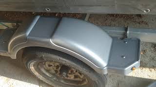 Karavan trailer plastic fender replacement [upl. by Affay]