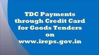 TDC Payments through Credit Card for Goods Tenders [upl. by Atinor]