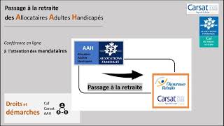 Mandataires pour public AAH – préparation passage à la retraite [upl. by Annaeiluj]