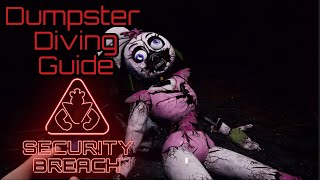 How To Complete Dumpster Diving Misson  FNaF Security Breach [upl. by Rem]