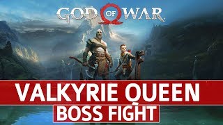 God of War  Valkyrie Queen Boss Fight [upl. by Aivon270]