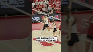 Should officials allow more emotion in college volleyball huskers ncaavolleyball shorts [upl. by Mccandless]