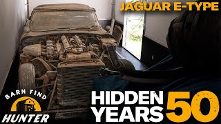 Resurrecting a Jaguar EType amp Discovering Missing Parts Inside  Barn Find Hunter [upl. by Nurat945]