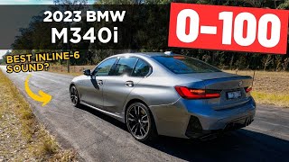 2023 BMW M340i review 0100 14 mile 0200 amp engine sound [upl. by Reham]