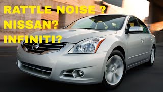 EASY FIX  Metallic rattling rattle noises on a Nissan or Infiniti On idle On reverse [upl. by Aimehs]