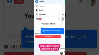 Tagging a game during live on camerafi live app android cellphone [upl. by Anelhtac843]