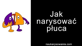 Jak narysować płuca  Rysowanie płuc krok po kroku [upl. by Yud]