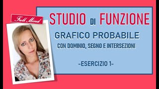 Studio di funzione 1 SEMPLICE spiegazione per il GRAFICO PROBABILE [upl. by Anyalram]