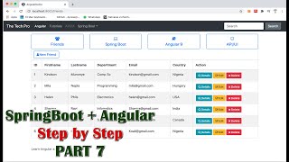 SpringBootAngular Tutorial Part 7  Display the Details Modal [upl. by Nagem]