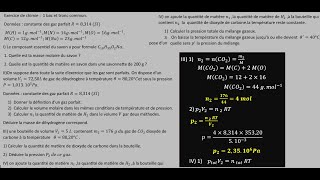 Exercice de chimie et grandeur physique liés à la quantité de matière  1 bac et tronc commun [upl. by Rednav]