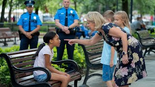 Racist White Woman Calls Cops on Innocent BLACK Girl Next 2 Minutes KARMA Strikes [upl. by Edroi]