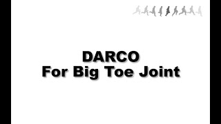 DARCO for big toe joint  The Gait Lab [upl. by Alien774]