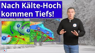 Nach KälteHoch kommen die Tiefs  markante Luftmassengrenze möglich [upl. by Ikuy847]