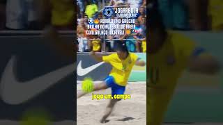 ⚽🔥 Ronaldinho Gaúcho BRILHA no Futebol de Areia com GOLAÇO INCRÍVEL 🌟🏖️ [upl. by Joost132]