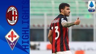 Milan 20 Fiorentina  Romagnoli amp Kessie Score as Rossoneri take 3 points  Serie A TIM [upl. by Neelak]