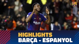 HIGHLIGHTS FC Barcelona  Espanyol 00 42 [upl. by Hinkle]