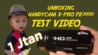 Unboxing amp Tes video Kamera handycam 1 jutaan  XPro HDV PZ300  Nightshot [upl. by Appilihp]