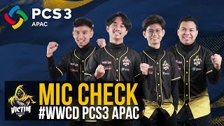 VTR MIC CHECK WWCD PCS3 APAC [upl. by Anneuq]