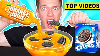 SHOCKING WEIRD Food Combinations People LOVE OREOS amp ORANGE JUICE Gross Candy Foods  Collins Key [upl. by Ilatfan133]