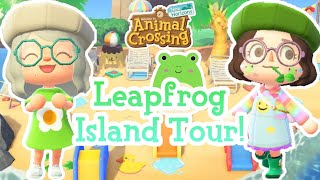 FroggyCrossings Leapfrog Island Tour 🐸💚  Animal Crossing New Horizons [upl. by Winebaum485]