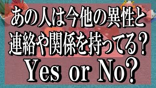 ハッキリ辛口もお伝えします👀✨あの人は今他の異性と連絡や関係を持ってる？→Yes or No？ [upl. by Anaytat]