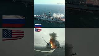 Naval battle exercise US Navy vs Russian Navy [upl. by Yelda]