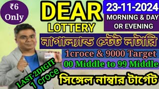 23112024 morning 6pm 8pm Target Number NagalandLottery Sambad LiveLottery Target Number [upl. by Missie]