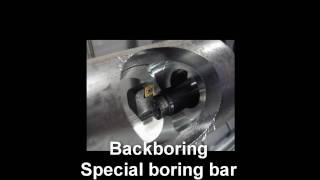 Silent Tools Special boring bar  backboring [upl. by Tlevesoor668]