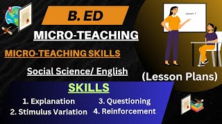 Microteaching  Lesson plans  Microteaching File  Microteaching Skills bed microteaching [upl. by Reivaz]