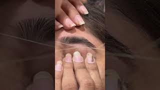 Eyebrow threading eyebrow shape eyebrow threading tutorial threading 🧵 [upl. by Nerfe350]