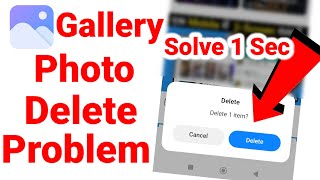 gallery se photo delete kyu nahi ho raha hai  how to fix gallery photo delete problem [upl. by Yanej]