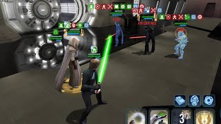 GAC 3v3  GL JML Jedi Master Luke vs SLKR Supreme Leader Kylo SWGoH Counter [upl. by Ayatnwahs]