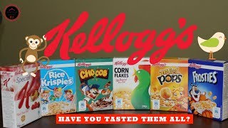 11 Brands of KELLOGGS Cereals [upl. by Atwekk]