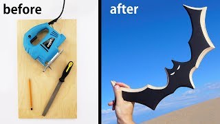 How to Make Batman Boomerang that Flies Perfectly [upl. by Read]