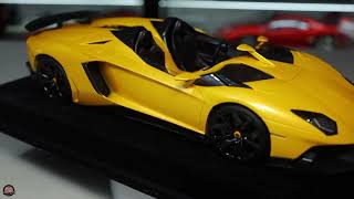 118 MR Collection Lamborghini Aventador J Giallo Orion [upl. by Annawad]