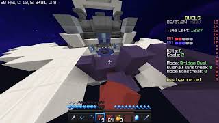 Playing a LEADERBOARD player Hypixel Bridge full game [upl. by Lek]