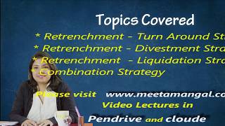 CA Inter  Strategic Management  Corporate level strategy – Chapter 4 Part 3 By CA Meeta Mangal [upl. by Salokkin]