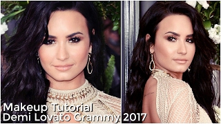 Demi Lovato Makeup Tutorial  Grammy 2017 [upl. by Coleville]