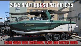 2025 Nautique Super Air G25  Teton Green with Centennial Black Metal Flake [upl. by Nnahgem]