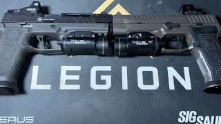 Spectre Comp p320 vs P320 AXG Legion range footage in close up [upl. by Ytnom]