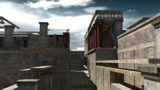 Knossos Palace Reconstruction Crete 3D [upl. by Gilli]