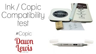 Copic Tip  How to test inks Copic Compatibility [upl. by Asilegna98]