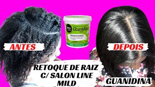 GUANIDINA Retoquei a Raiz da minha prima com SALON LINE TatiLuu [upl. by Leonhard]