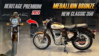 2024 New Bullet Classic 350 MEDALLION BRONZE  4 New Updates  Walkaround amp Review  Price [upl. by Nygem21]