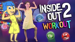 INSIDE OUT 2 Kids Workout Kids Exercise With Inside Out 2 Toys [upl. by Iow]