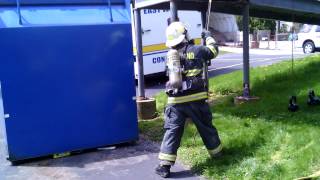 Firefighter Functional Fitness Ceiling Hook and Heavy Equipment Carry [upl. by Anawat]