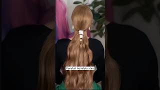 Effortless ponytail stylesQuick hair tutorial 🥰hair hairstyle ponytail hairtok short [upl. by Inihor]